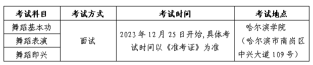 黑龍江2024年普通高校藝術類招生考試安排