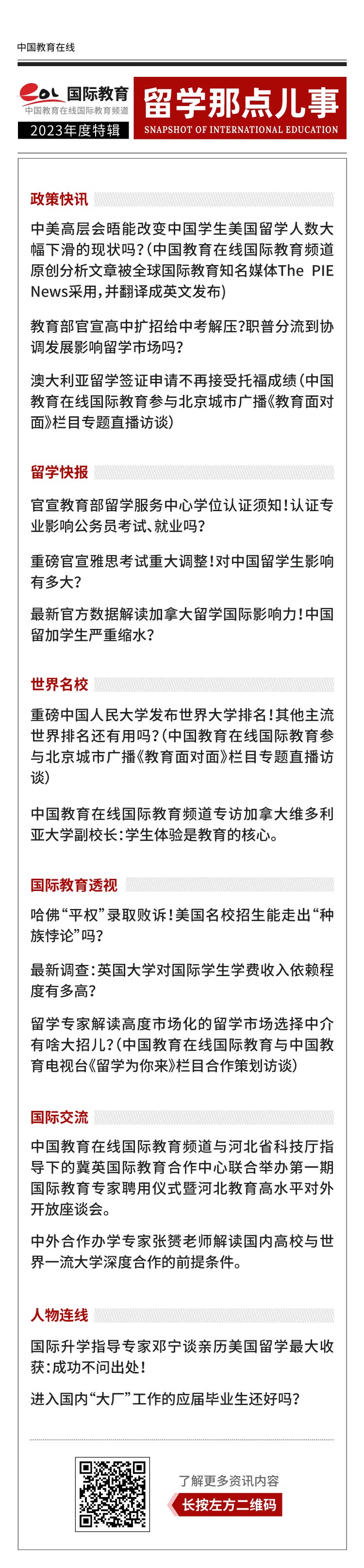 電子雜誌《留學那點兒事》2023年度特輯